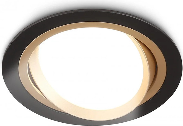 Точечный светильник Ambrella TN51914 BK/GD - фото
