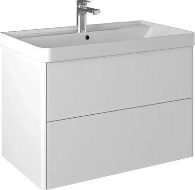 Тумба с умывальником Briz Сенсе 80 / 248 03-18080-20 00 БЕЛ - фото