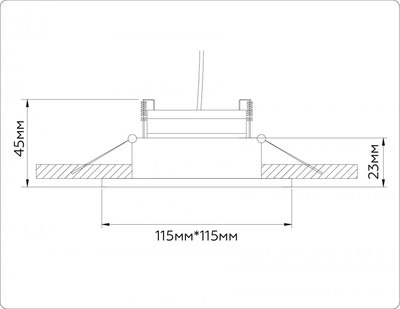 Точечный светильник Ambrella TN51916 WH/GD