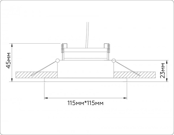 Точечный светильник Ambrella TN51917 BK