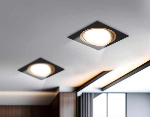 Точечный светильник Ambrella TN51918 BK/GD