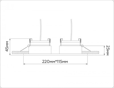 Точечный светильник Ambrella GX53 TN51919/2 WH
