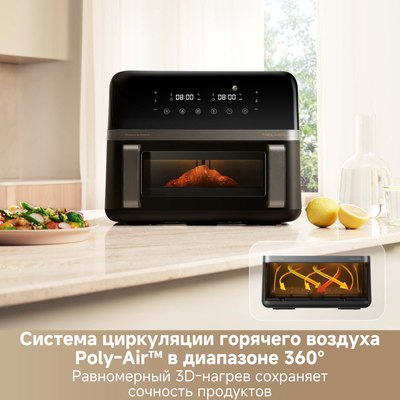 Аэрогриль Trouver Air Fryer FD20 Pro / AF-5518ATB (черный)