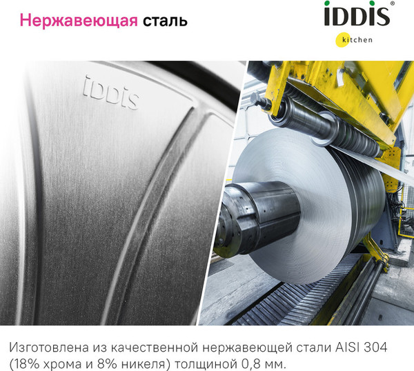 Мойка кухонная IDDIS Mate MAT44GMi77