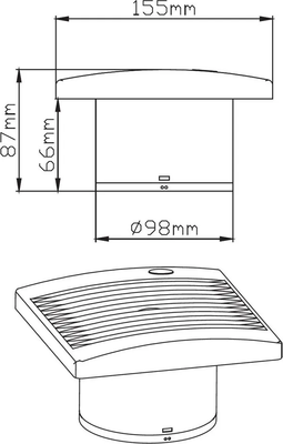 Вентилятор накладной Diadonna D04-W12