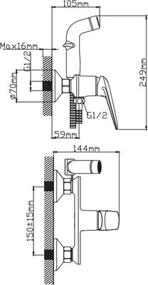 Смеситель Diadonna D173-20