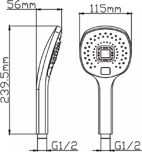 Лейка ручного душа Diadonna D10-19037