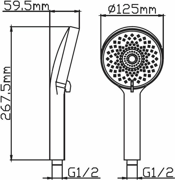 Лейка ручного душа Diadonna D10-19038