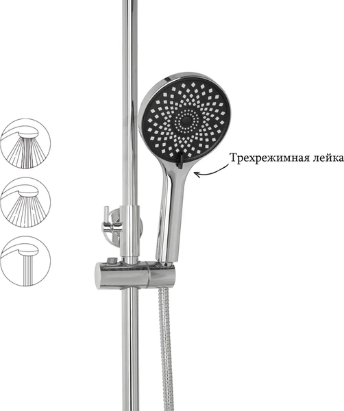 Душевая система со смесителем Diadonna D65-35003