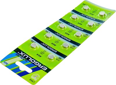 Комплект батареек Ergolux AG 4 BL-10 / 14315