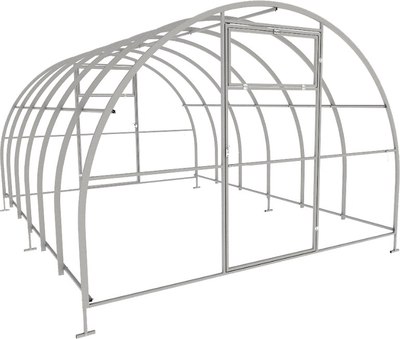 Каркас теплицы ИМпласт ЕвроПласт Титан 3х8 дуги 40х20 шаг 67 / 15335 - фото