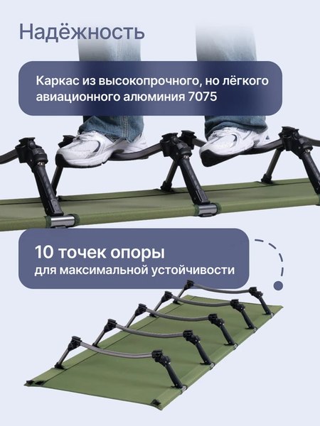 Раскладушка туристическая RoadLike Solid / 434115