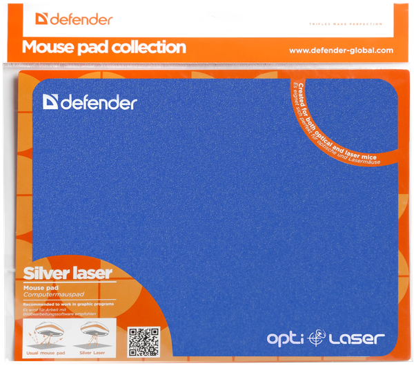 Коврик для мыши Defender Silver Opti-Laser / 50410