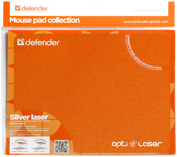 Коврик для мыши Defender Silver Opti-Laser / 50410