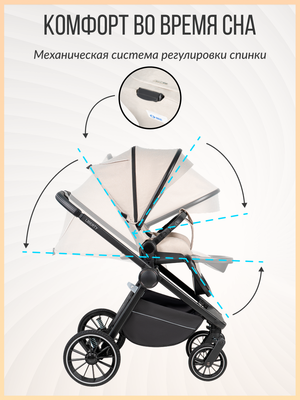 Детская универсальная коляска Farfello Liberty 3в1 / LBR-2