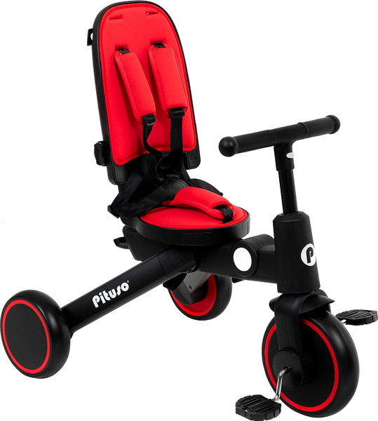 Трехколесный велосипед с ручкой Pituso Leve Pro / T8-Red