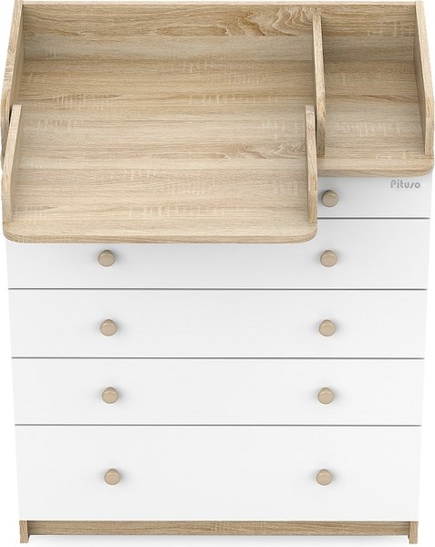 Комод пеленальный Pituso Tori / БП-00004221 (дуб сонома/белый)