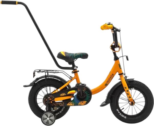 Детский велосипед с ручкой ZigZag Zoo 12 / ZG-1281 - фото
