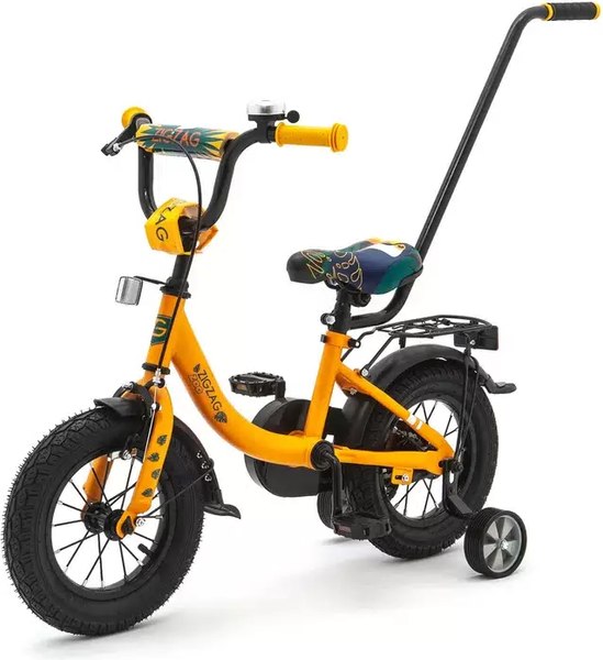 Детский велосипед с ручкой ZigZag Zoo 12 / ZG-1281
