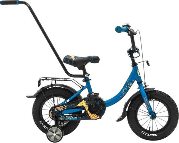 Детский велосипед с ручкой ZigZag Zoo 12 / ZG-1283 - фото