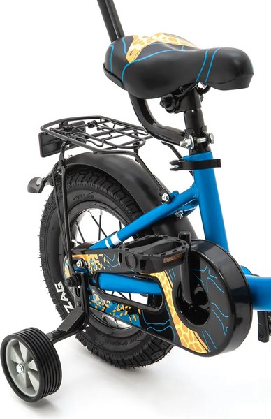 Детский велосипед с ручкой ZigZag Zoo 12 / ZG-1283