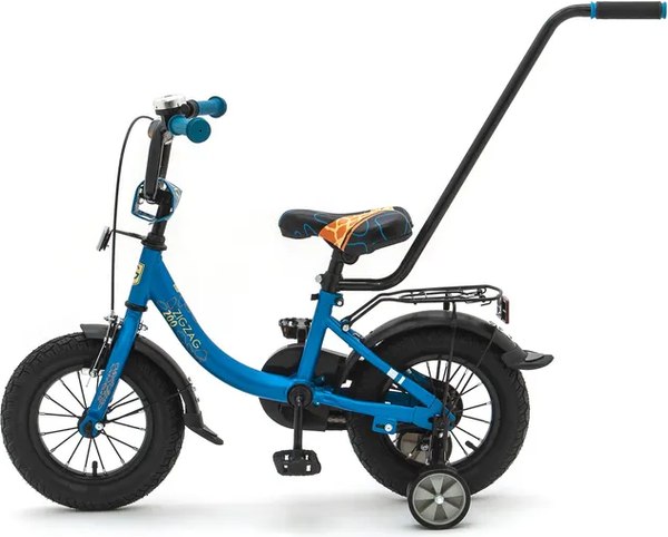 Детский велосипед с ручкой ZigZag Zoo 12 / ZG-1283