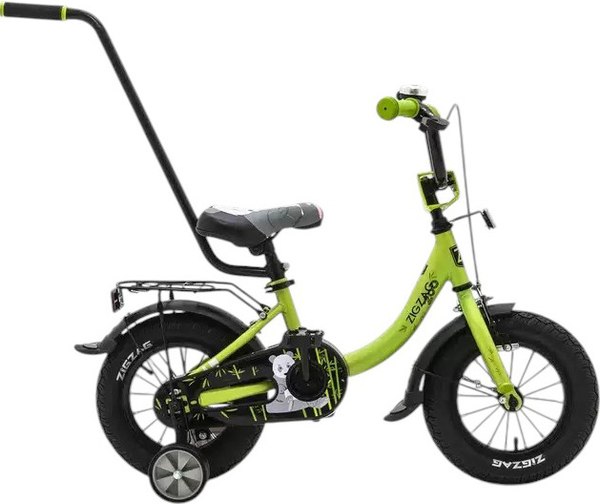 Детский велосипед с ручкой ZigZag Zoo 12 / ZG-1284 - фото