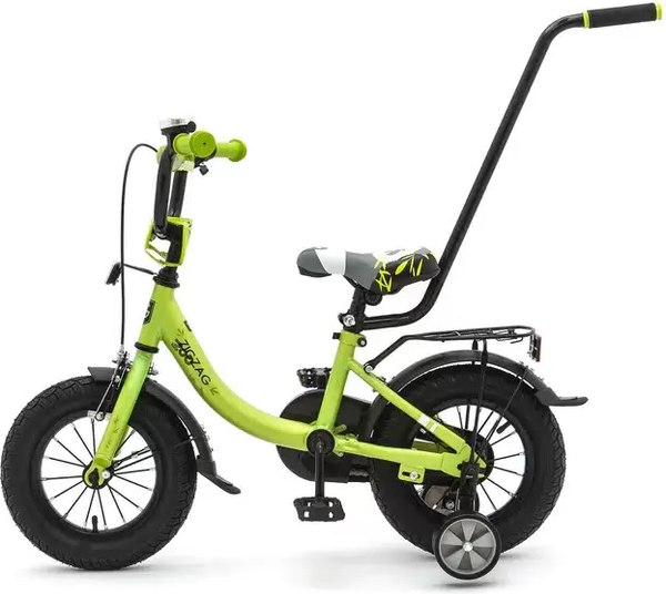 Детский велосипед с ручкой ZigZag Zoo 12 / ZG-1284