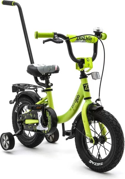 Детский велосипед с ручкой ZigZag Zoo 12 / ZG-1284