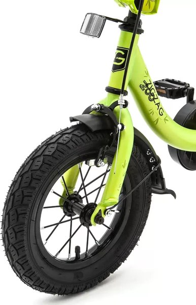 Детский велосипед с ручкой ZigZag Zoo 12 / ZG-1284