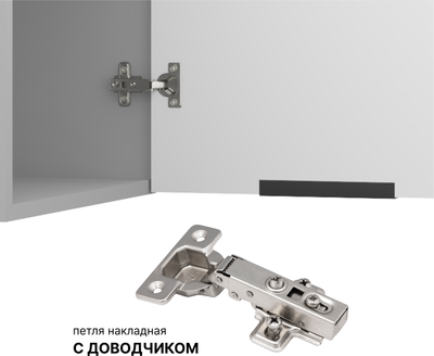 Шкаф навесной для кухни Arvento Корнелия Флок-плюс ВШ20