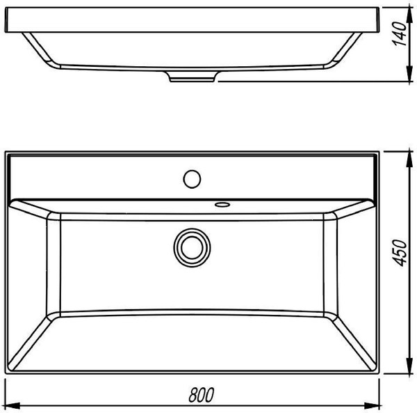Умывальник Florentina Астория 800