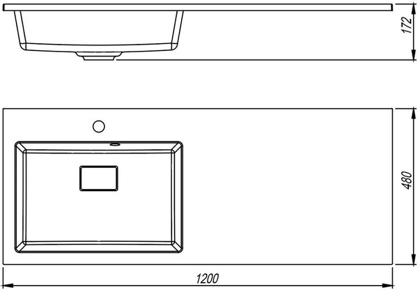 Умывальник Florentina Аванти 1200L