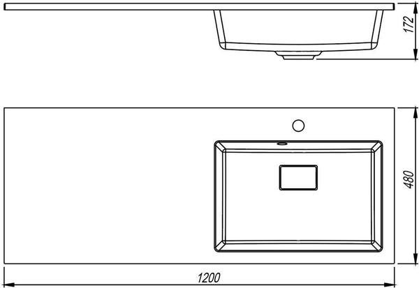 Умывальник Florentina Аванти 1200R