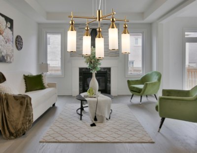 Люстра Ambrella LH55276/5 BS/FR (латунь/белый матовый)