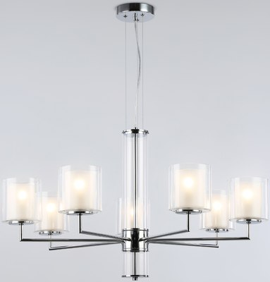 Люстра Ambrella LH56003/7 СH/FR (хром/белый матовый) - фото