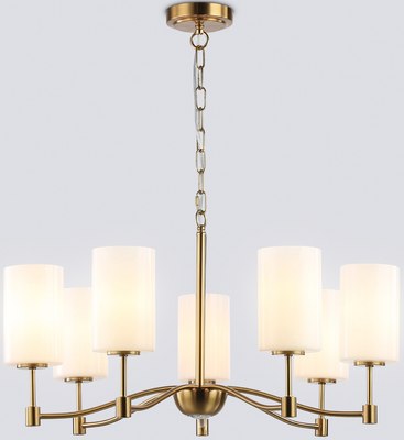 Люстра Ambrella LH56053/7 BS/FR (латунь/белый матовый) - фото