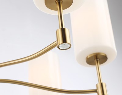 Люстра Ambrella LH56053/7 BS/FR (латунь/белый матовый)