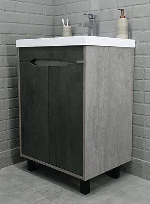 Тумба под умывальник Домино Classica 80 Loft без ящика DL5608T (бетон)