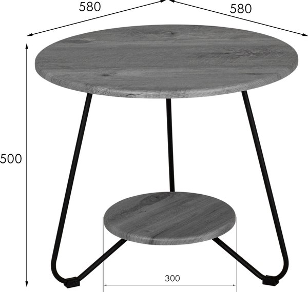 Журнальный столик Мебелик BeautyStyle 38