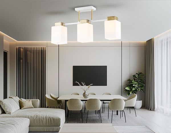 Люстра Ambrella TR303045/3 WH/GD