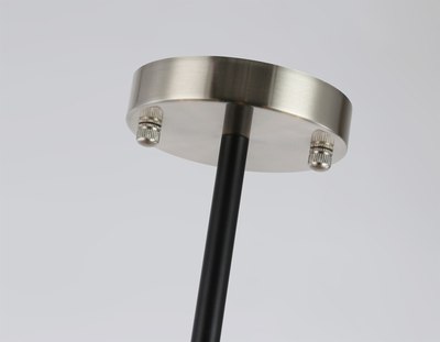 Люстра Ambrella LH55505/12 SN/BK/CL (сатин никель/черный/прозрачный)