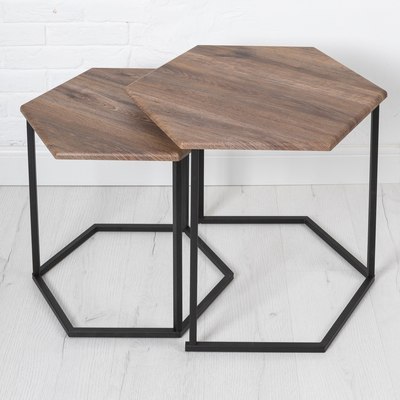 Комплект журнальных столиков Мебелик МеталлАрт М003