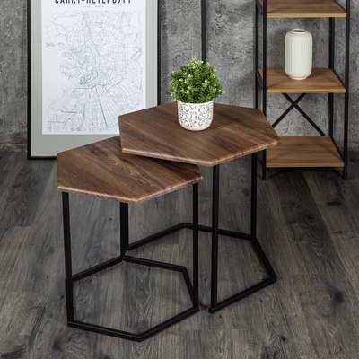 Комплект журнальных столиков Мебелик МеталлАрт М003