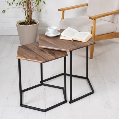 Комплект журнальных столиков Мебелик МеталлАрт М003