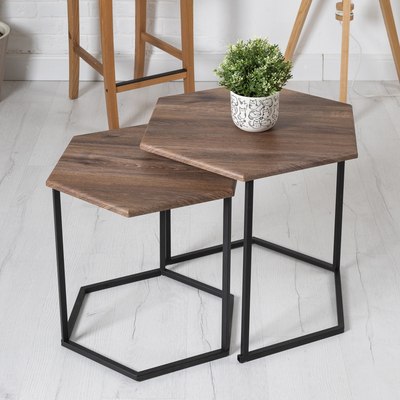 Комплект журнальных столиков Мебелик МеталлАрт М003