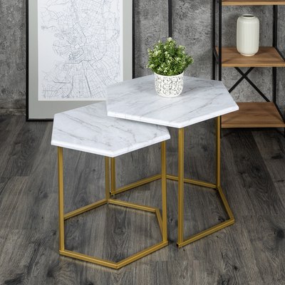 Комплект журнальных столиков Мебелик МеталлАрт М003