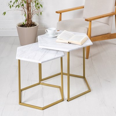 Комплект журнальных столиков Мебелик МеталлАрт М003