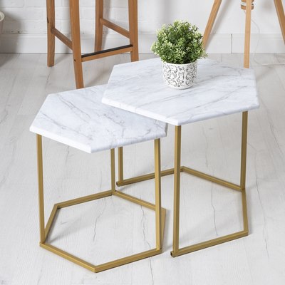 Комплект журнальных столиков Мебелик МеталлАрт М003