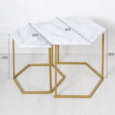 Комплект журнальных столиков Мебелик МеталлАрт М003